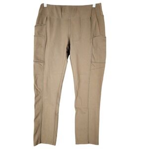 Carhartt Womens Fitted Leggings Medium Olive Green Activewear‎ Utility Work